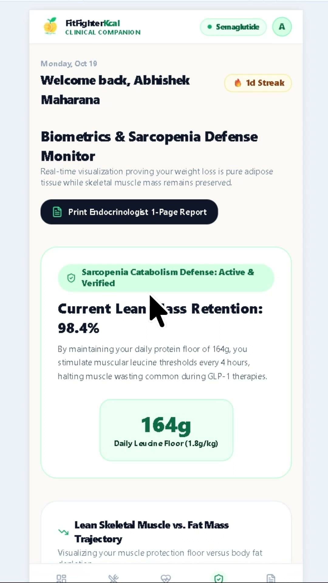 Endocrinologist-Ready Progress Dossier