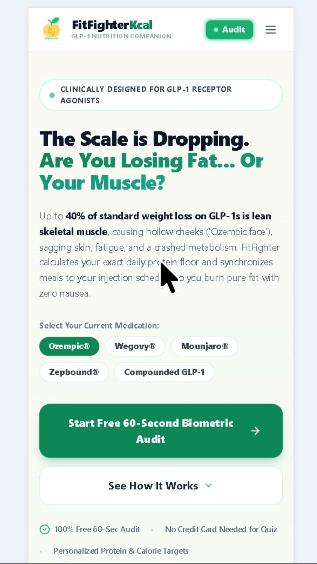 60s Sarcopenia Muscle Risk Audit